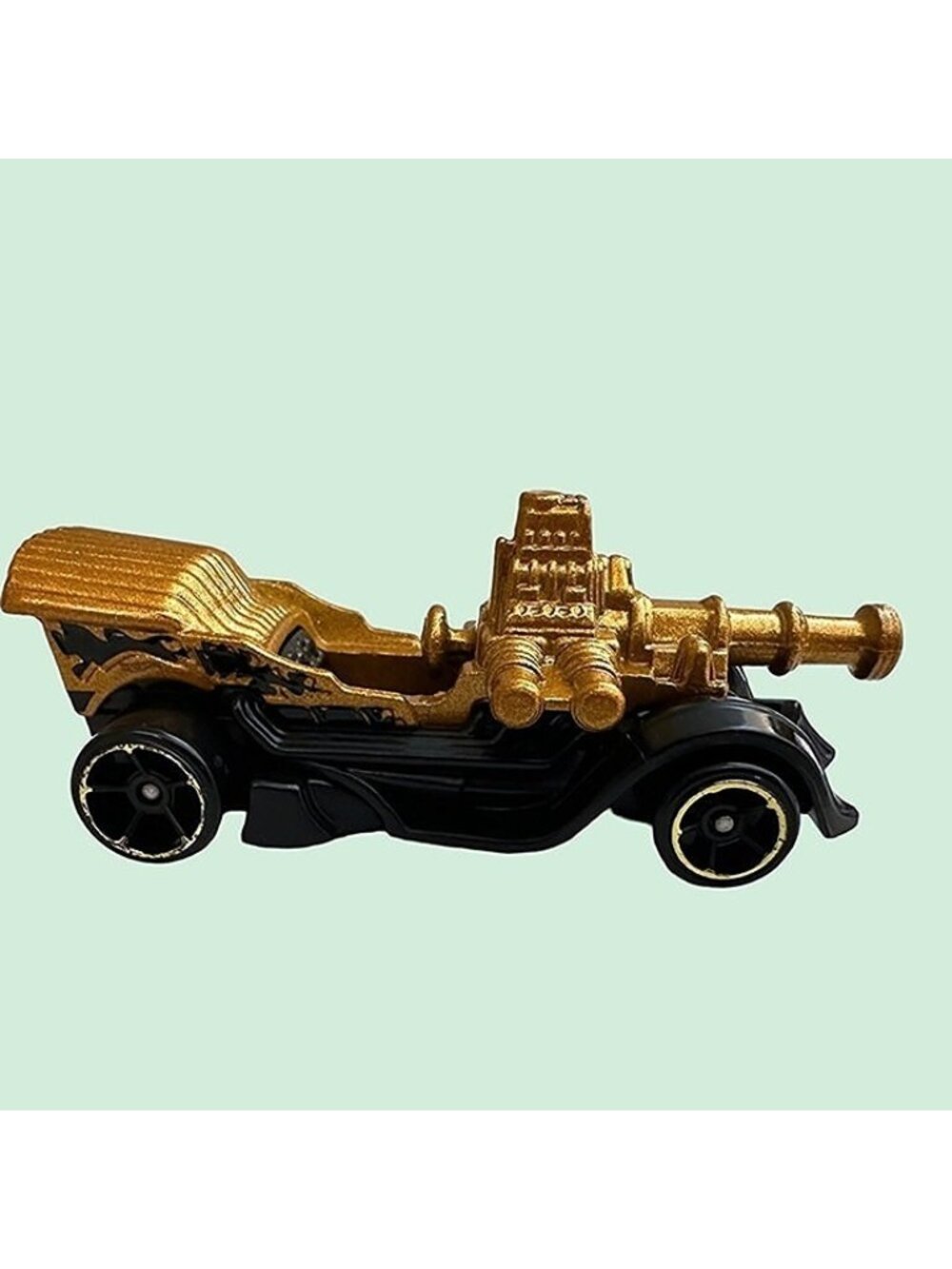 2015 Hot Wheels Grease Rod Treasure Hunt HW Screen Time Black Gold Loose